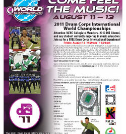 Music education majors: Join us for a free Drum Corps International experience, co-presented by Music for All