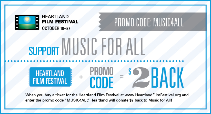 Support Heartland Film Festival and Music for All