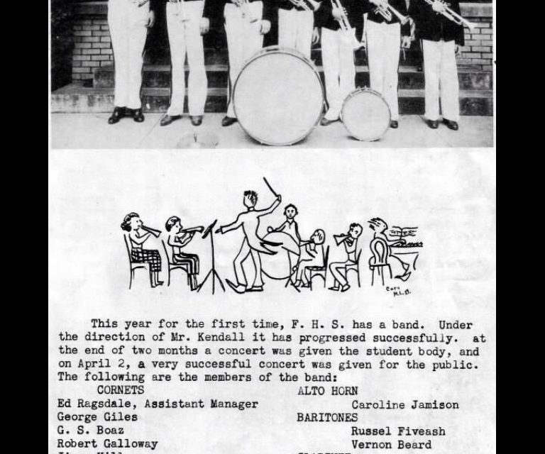 Throwback Thursday: 1937 Franklin High School Band