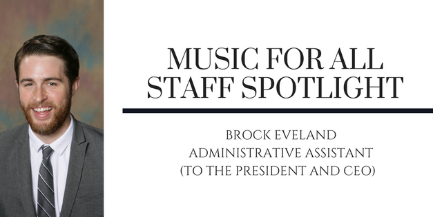 Music for All Staff spotlight: Brock Eveland