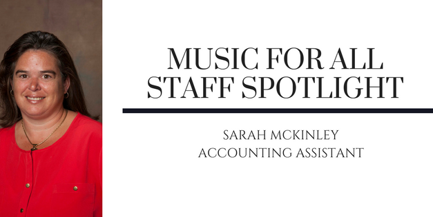 Music for All Staff Spotlight: Sarah McKinley