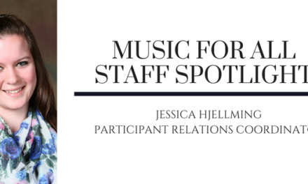 Music for All Staff Spotlight: Jessica Hjellming