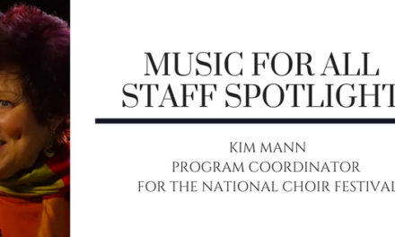 Music for All Staff Spotlight: Kim Mann