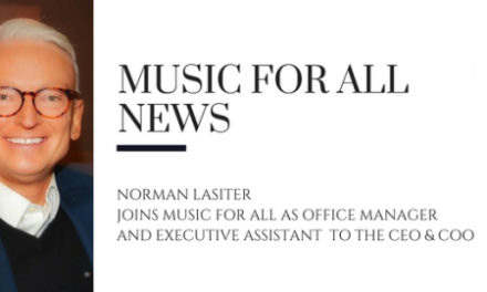 Norman Lasiter Joins Music for All as Office Manager and Executive Assistant