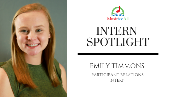 Summer Intern Spotlight: Emily Timmons, Participant Relations Intern