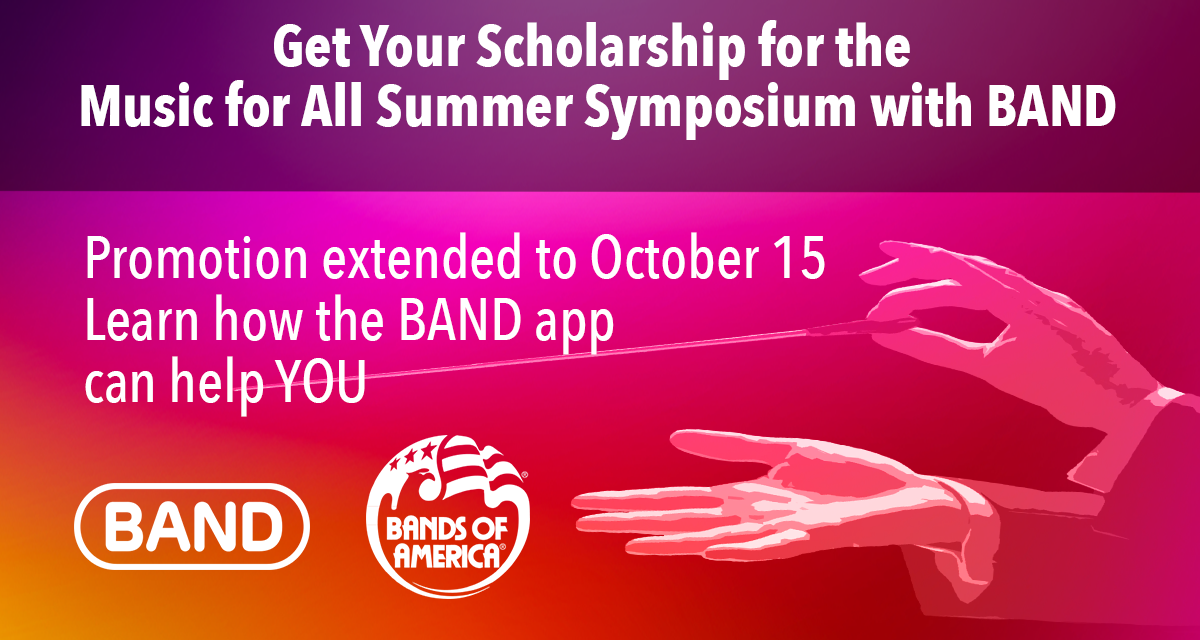 Get your Scholarship for the Summer Symposium 2020 with BAND