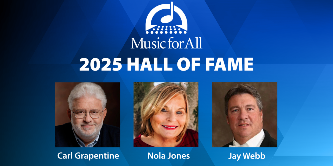 Music for All Announces 2025 Hall of Fame Inductees