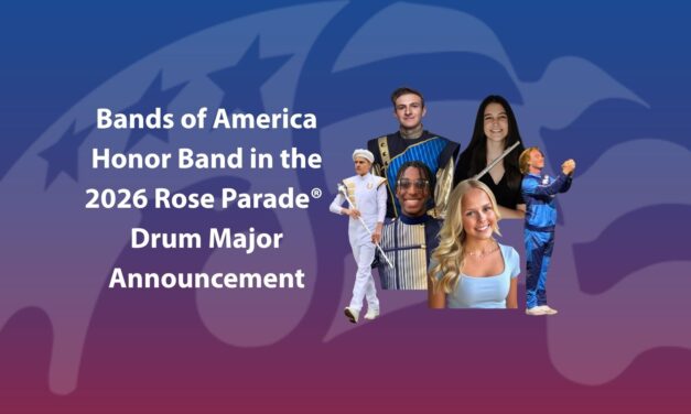Six drum majors chosen for the Bands of America Honor Band in the 2026 Rose Parade® 