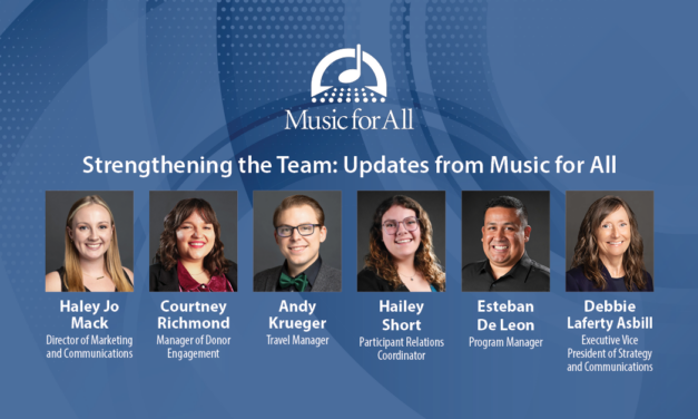 Music for All Announces Staffing Updates, Strengthening Position and Growth