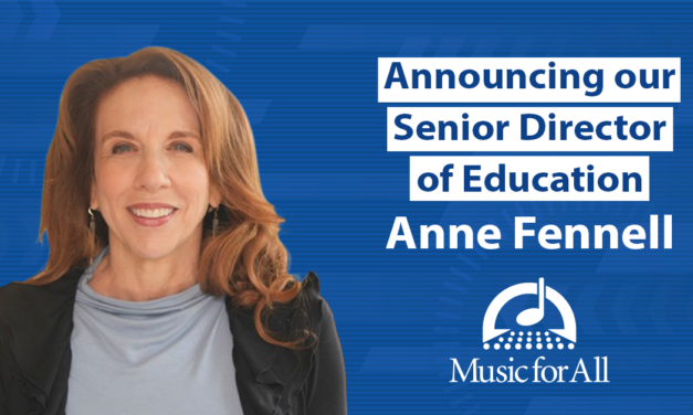 Music for All Appoints National Music Education Leader Anne Fennell as Senior Director of Education